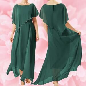 AW BRIDAL sz 6 M Emerald green beaded pearl Orla mother of bride dress NEW 0B14